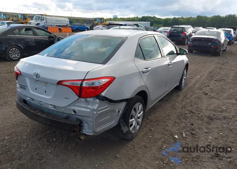 2016 Toyota Corolla Le z USA, uszkodzony, nr VIN 2T1BURHE5GC639220